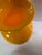 Large Mid-Century Modern Vibrant Yellow Hand-Blown Art Glass Statement Vase For Sale - Image 4 of 11