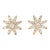 David Yurman .13ctw Diamond Starburst Small Studs,18k Yellow Gold, Length 7.5 Mm, A Pair For Sale
