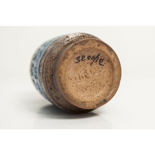 Brown Vintage Italian Vase by Aldo Londi for Bitossi, 1960 For Sale - Image 8 of 15