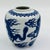 Japanese Vintage Chinoiserie Blue and White Porcelain Dragon Ginger Jar For Sale - Image 3 of 9