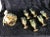 Vintage 1960s Italian Empoli Green & Encrusted Gold Pineapple Beverage Set - 7 Pieces For Sale In Phoenix - Image 6 of 9