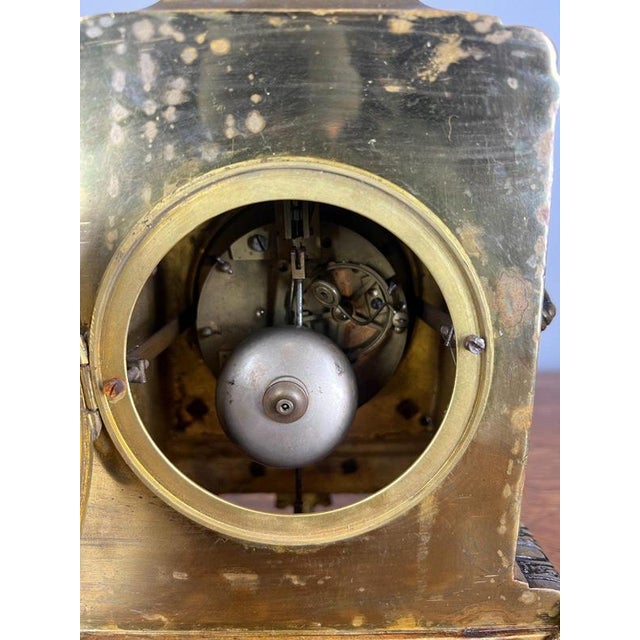 Vintage French Clock Garniture with Candelabras, Set of 3 For Sale - Image 13 of 18