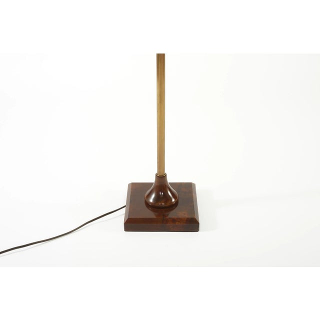 Metal Mid 20th Century Patinated Bronze Floor Lamp For Sale - Image 7 of 9