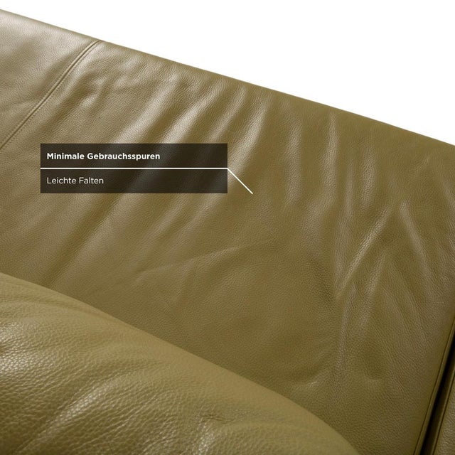 Leather Brand Face Corner Sofa in Green with Electric Function from Ewald Schillig For Sale - Image 10 of 18