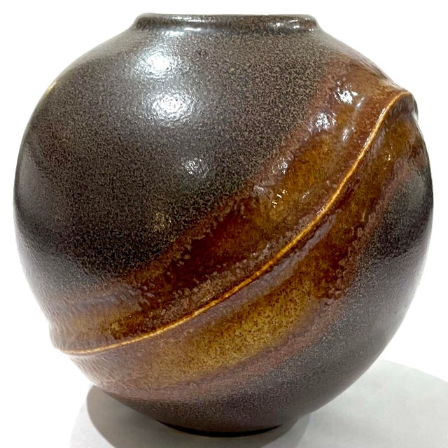 Brown 1970's Brutalist Pottery Orion Vase - Dumler & Breiden Germany For Sale - Image 8 of 12