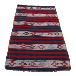 1980s Handmade Turkish Oushak Kilim For Sale
