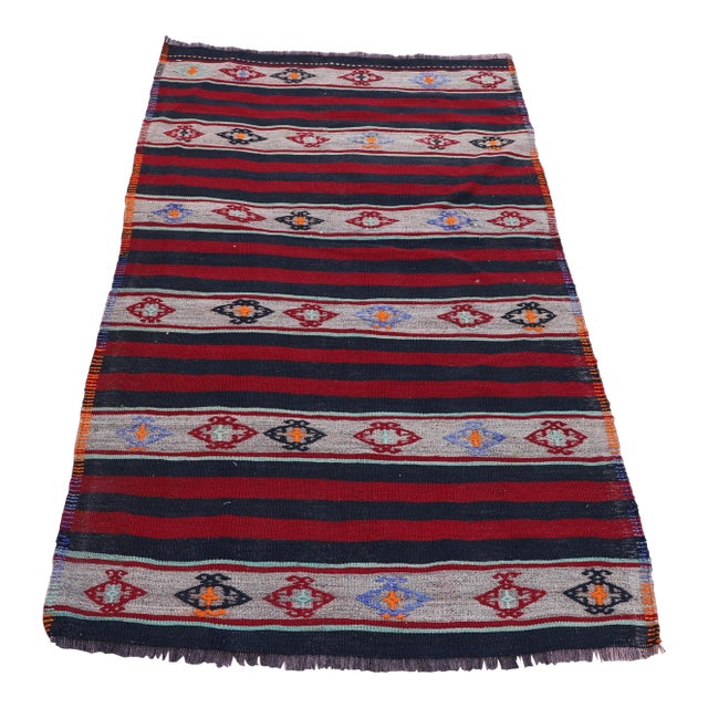 1980s Handmade Turkish Oushak Kilim For Sale