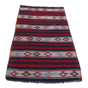 1980s Handmade Turkish Oushak Kilim