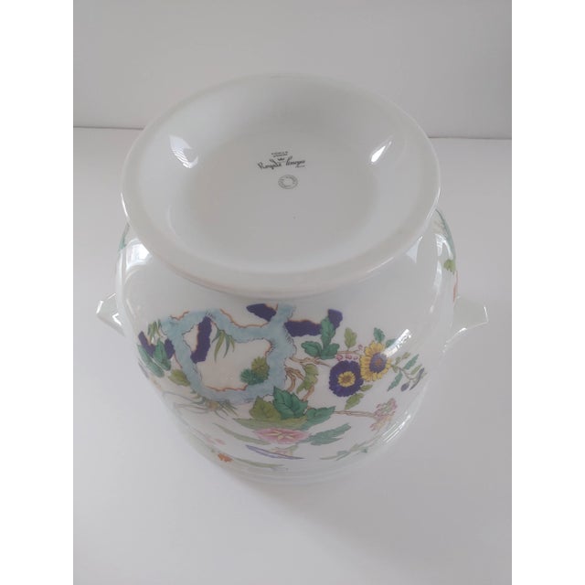 Royale Limoges France "Paradis Bleu" Jardiniere For Sale - Image 9 of 9