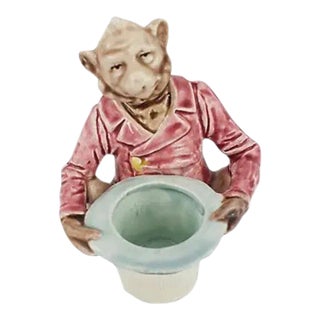 Mid 20th Century Majolica Match Striker For Sale