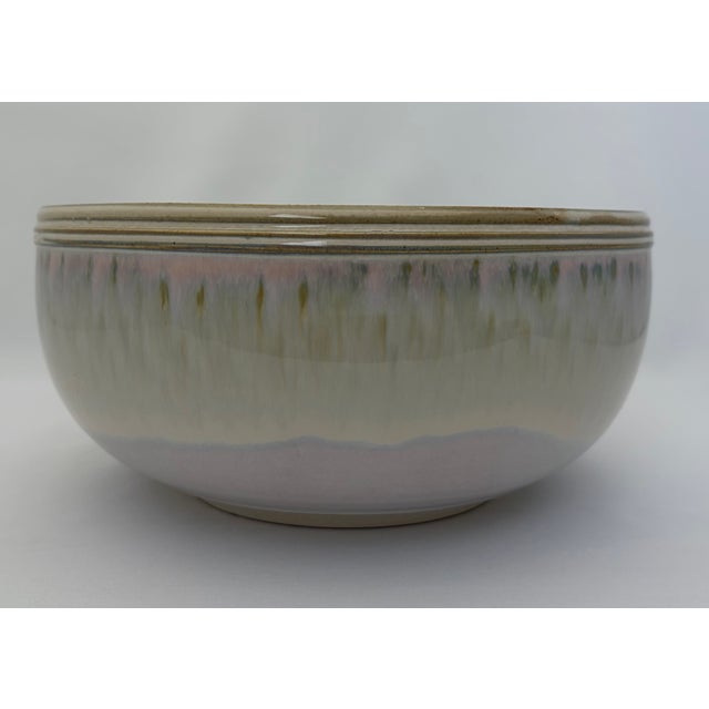 1980s Vintage Don Herron Signed Studio Pottery Bowl – Texas Art Pottery For Sale - Image 5 of 10