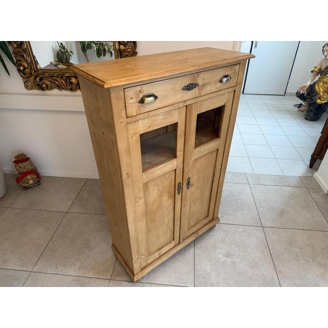 Rustic Vertico Cabinet in Spruce Wood For Sale - Image 11 of 14