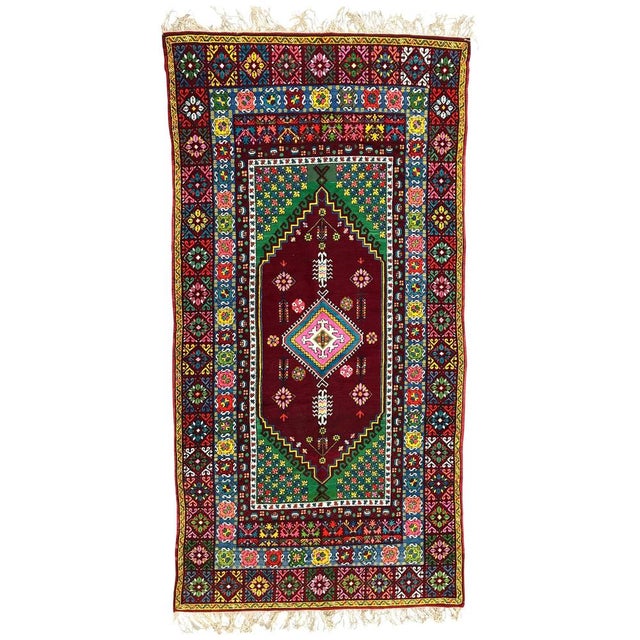 Long Vintage Moroccan Rabat Rug For Sale - Image 11 of 11