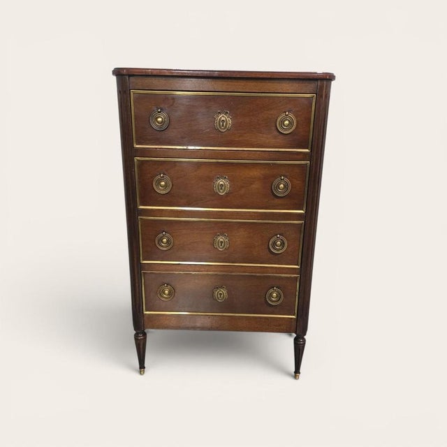 French Mahogany Chest of Drawers For Sale - Image 11 of 11