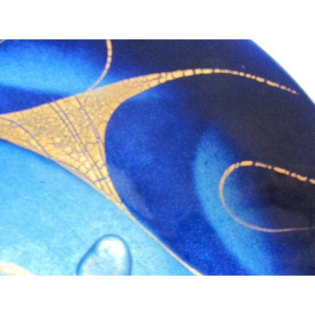 1970s 1970s Sascha Brastoff Copper Glass and Enamel Wall Plaque For Sale - Image 5 of 9