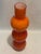 Wood Late 20th Century Modern Global Views Tangerine “ Macchia” Mottled Art Glass Triple Gourd Totem Vase by Turtle and Crane - Palm Beach Regency Style For Sale - Image 7 of 11