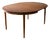 Vintage Danish Extendable Round Table, 1950s For Sale
