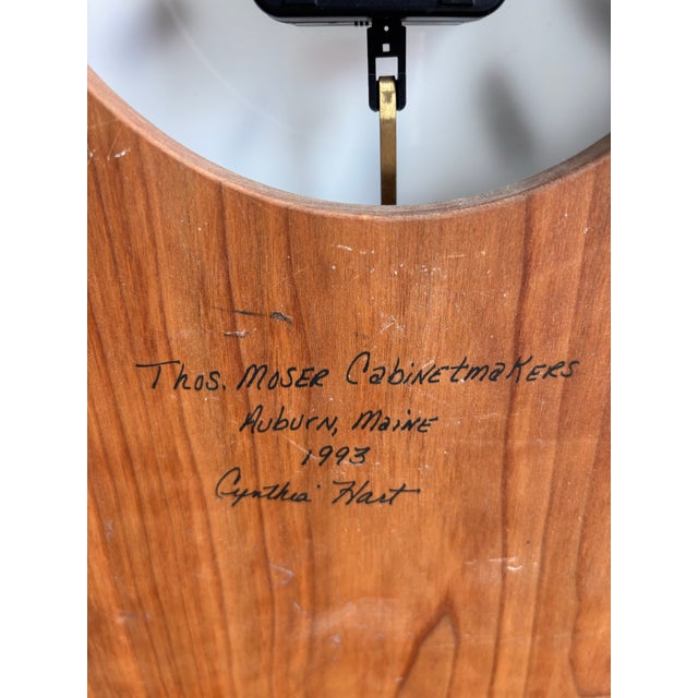 Wood Thomas Moser Cherry Clock For Sale - Image 7 of 8