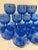 Vintage Hazel Atlas Light Royal Cobalt Blue Cocktail Glasses With Sailboat Roly Poly - Set of 18 For Sale In Washington DC - Image 6 of 7
