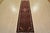 Tribal Hamedan Runner 2’7” X 9’4” Red Wool Vintage Tribal Hand-Knotted Rug For Sale - Image 3 of 13