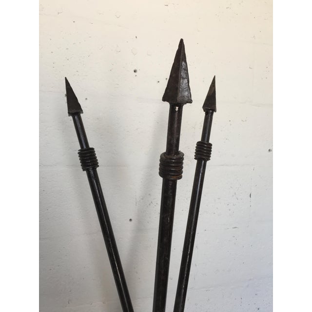 Vintage Moroccan Decorative Iron Wrought Spears Chairish It is a spear hung to the wall to serve as a decoration. vintage moroccan decorative iron wrought spears