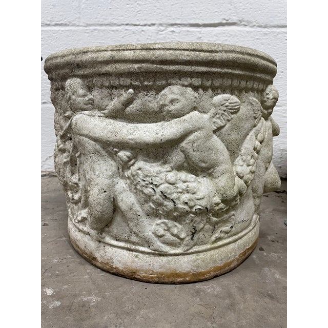 Elegant and Beautiful 19th Century Italian Neo classical Cherub planters in great condition for the age. Rescued from a...