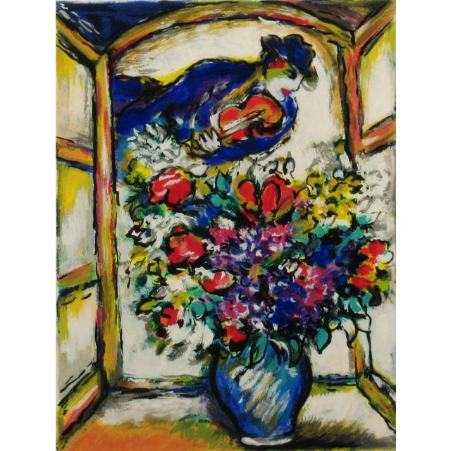 Impressionist Zamy Steynovitz, Flowers Before Window, 1998 For Sale - Image 3 of 10