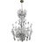 Vintage Bohemian Molded Glass Crystal Chandelier For Sale