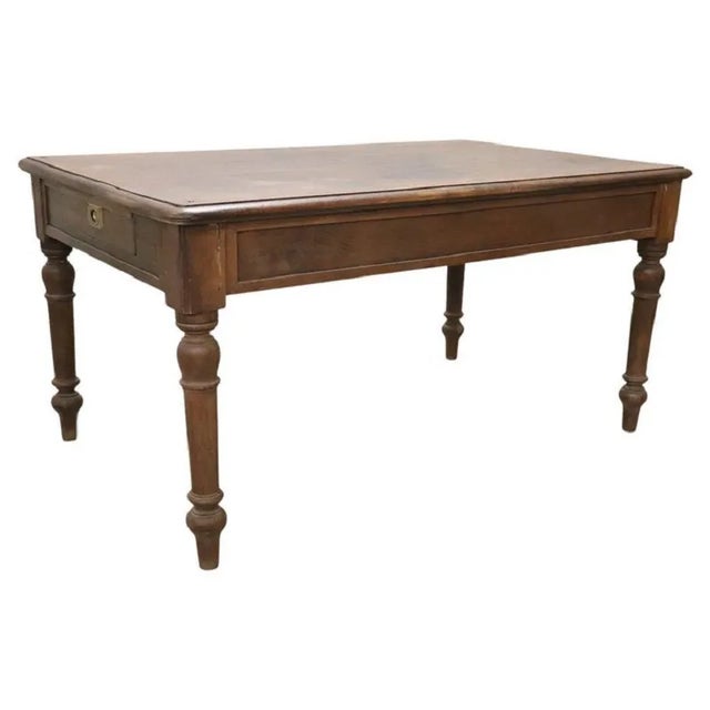 Kitchen Table in Fir Wood, Early 20th Century For Sale - Image 9 of 9