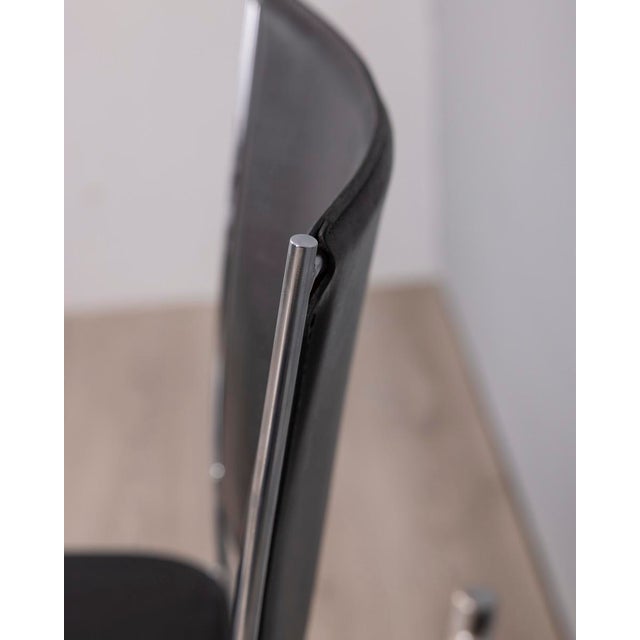 Vintage Leather Chairs by Segis Italia, 1990s, Set of 2 For Sale - Image 6 of 12