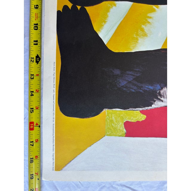 Printed for the famed DuMont Art Calendar of 1977. Artist Horst Antes, who created images for the 1972 Munich Olympics,...