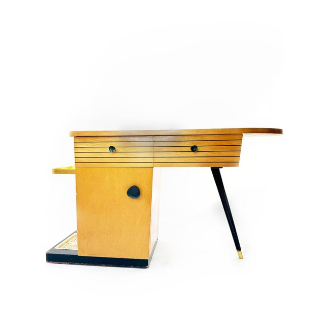 Wood Celeste Cabinet with Integrated Umbrella Stand, 1950s For Sale - Image 7 of 10