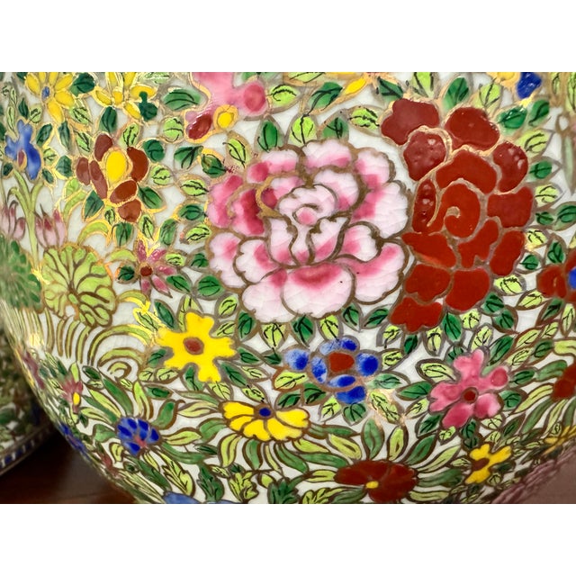 Late 19th Century Chinese Canton Famille Rose Covered Jar – 12” For Sale - Image 6 of 8