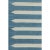 Contemporary Rug & Kilim’s Contemporary Dhurrie Rug in Blue and White Stripes For Sale - Image 3 of 7