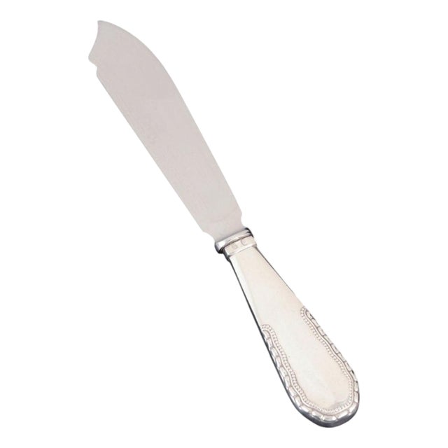 Cake Knife in Silver and Stainless Steel with Viking Pattern by Georg Jensen, 1924 For Sale