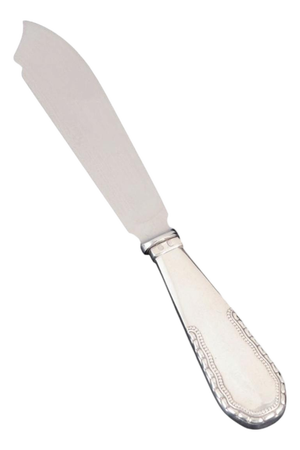Cake Knife in Silver and Stainless Steel with Viking Pattern by Georg Jensen, 1924