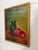 Vintage Still-Life Painting of a Dark Green Ceramic Pitcher and Red Apples, by Artist Lr Smith For Sale - Image 4 of 9