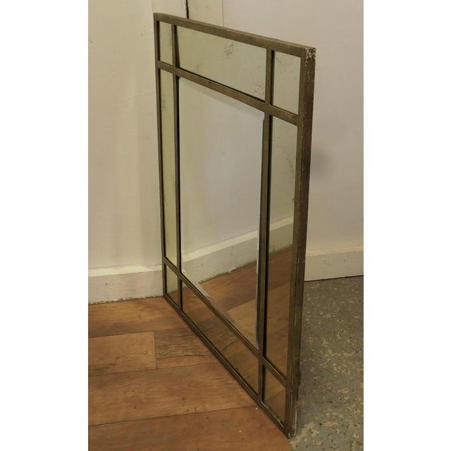 Large Gilt Metal Margin Wall Mirror, 1960s For Sale - Image 6 of 7