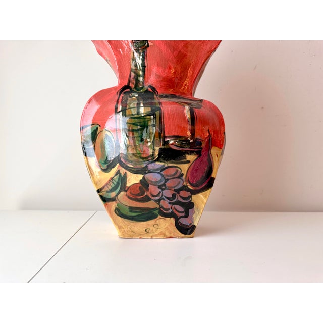 Late 20th Century Late 20th Century Prickly Pear Flower Sculptural Lidded Vessel For Sale - Image 5 of 12