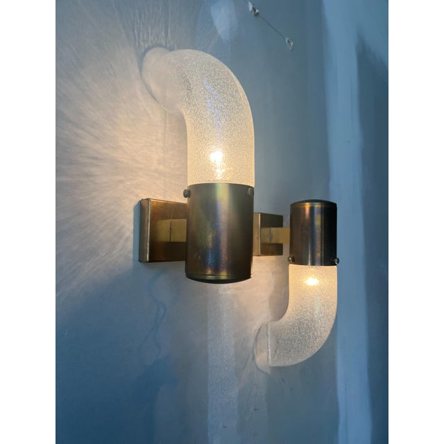 1970s Murano Glass Wall Sconce by Aldo Nason for Mazzega, Italy, 1970s For Sale - Image 5 of 8
