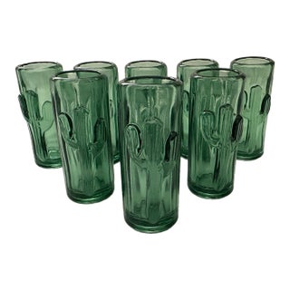 Southwestern Acrylic Cactus Shot Glasses - Set of 8 For Sale