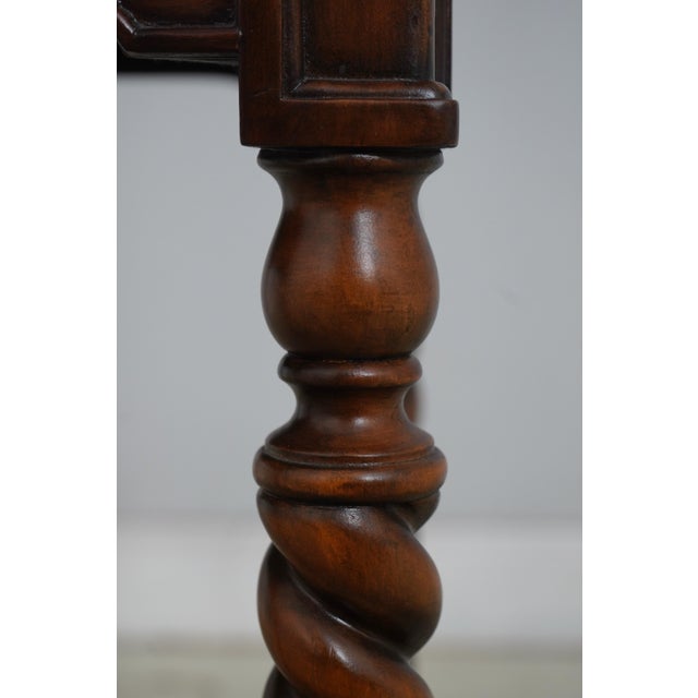 Maitland Smith Mahogany End Table Stand For Sale - Image 9 of 14
