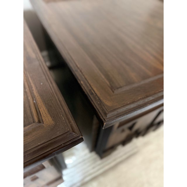 Vintage Brutalist End Tables / Nightstands After Paul Evans For Sale - Image 11 of 12