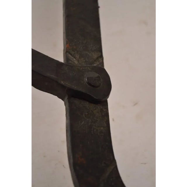 Wrought Iron Glass Top Coffee Table in the Gothic Style For Sale - Image 9 of 11