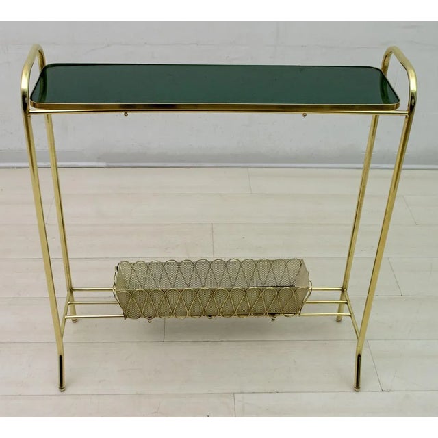 Mid-Century Modern Brass Side Table or Planter by Gio Ponti for Casa e Giardino, 1940s For Sale - Image 3 of 13