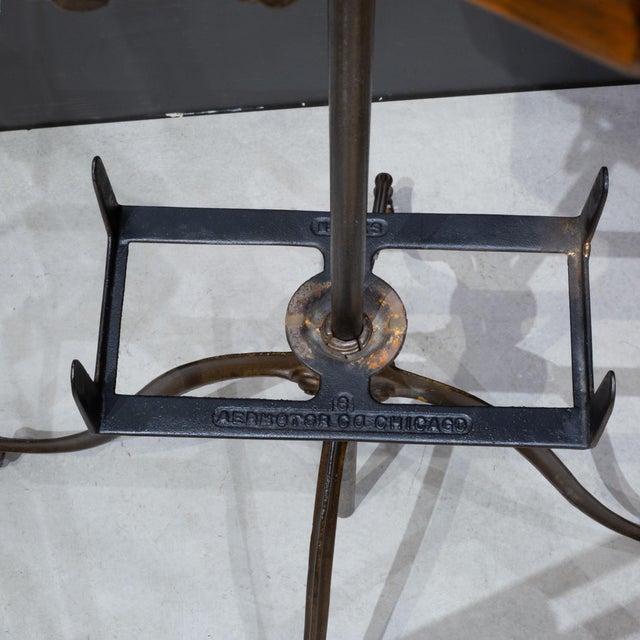 Black 19th C. Cast Iron and Oak Bible or Dictionary Book Stand c.1888-1900 For Sale - Image 8 of 8