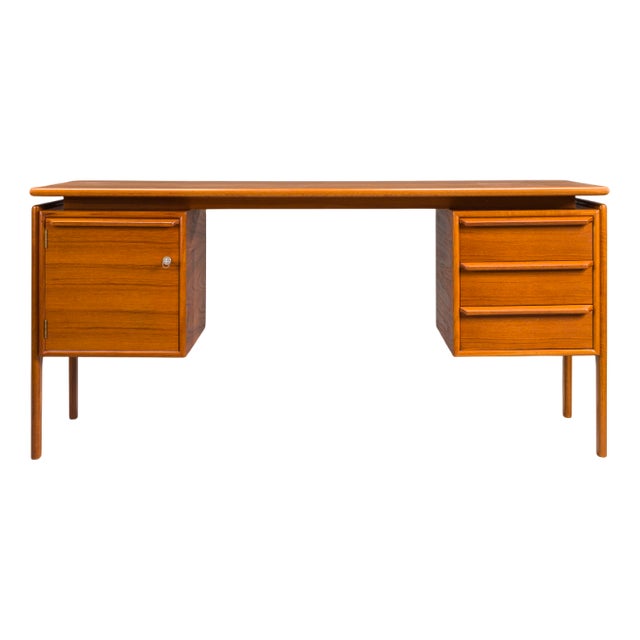Mid-Century Modern Teak Freestanding Desk from GV Møbler, 1960s For Sale
