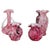 Mid 20th Century Pink Murano "Fazzoletto" Style Vases, Various Sizes- Set of 4 For Sale In Houston - Image 6 of 6