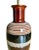 Metal Mid-Century Modern Large Ceramic Stripped Glazed Table Lamp For Sale - Image 7 of 10