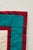 Textile Vintage Traditional Americana "Carolina Lilly" Quilt Textile Art, Red, Turquoise, Off-White For Sale - Image 7 of 10